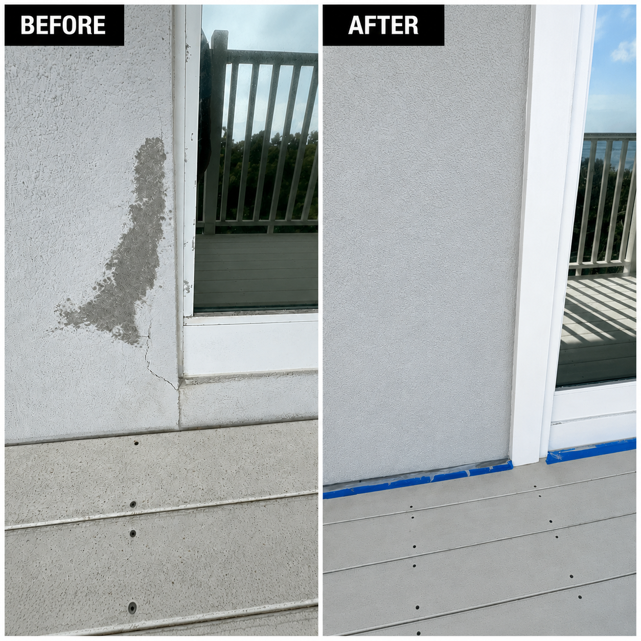 Waterproofing and stucco restoration project